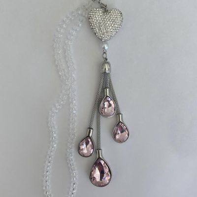 Bijou de Sac BRELOQUE Cœur et Cristal