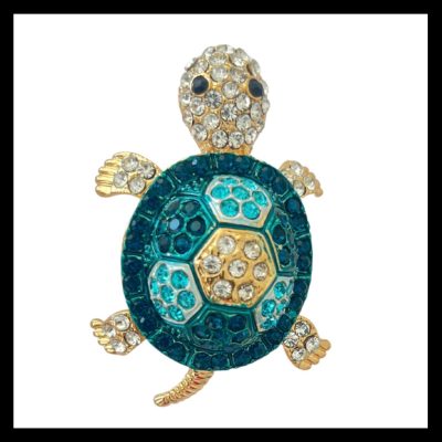 Broche TORTUE Verte