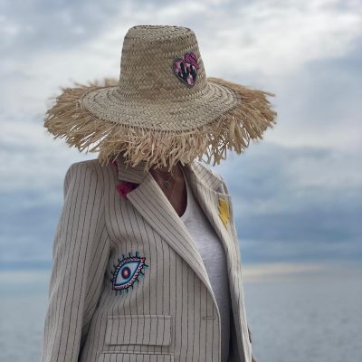 Chapeau à franges WESTERN ROSE
