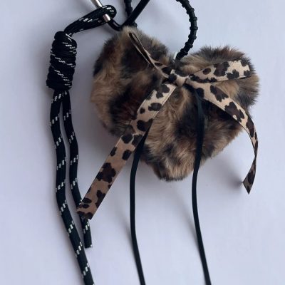 Bijou de Sac COEUR Léopard