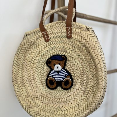 Panier rond OURS MARIN