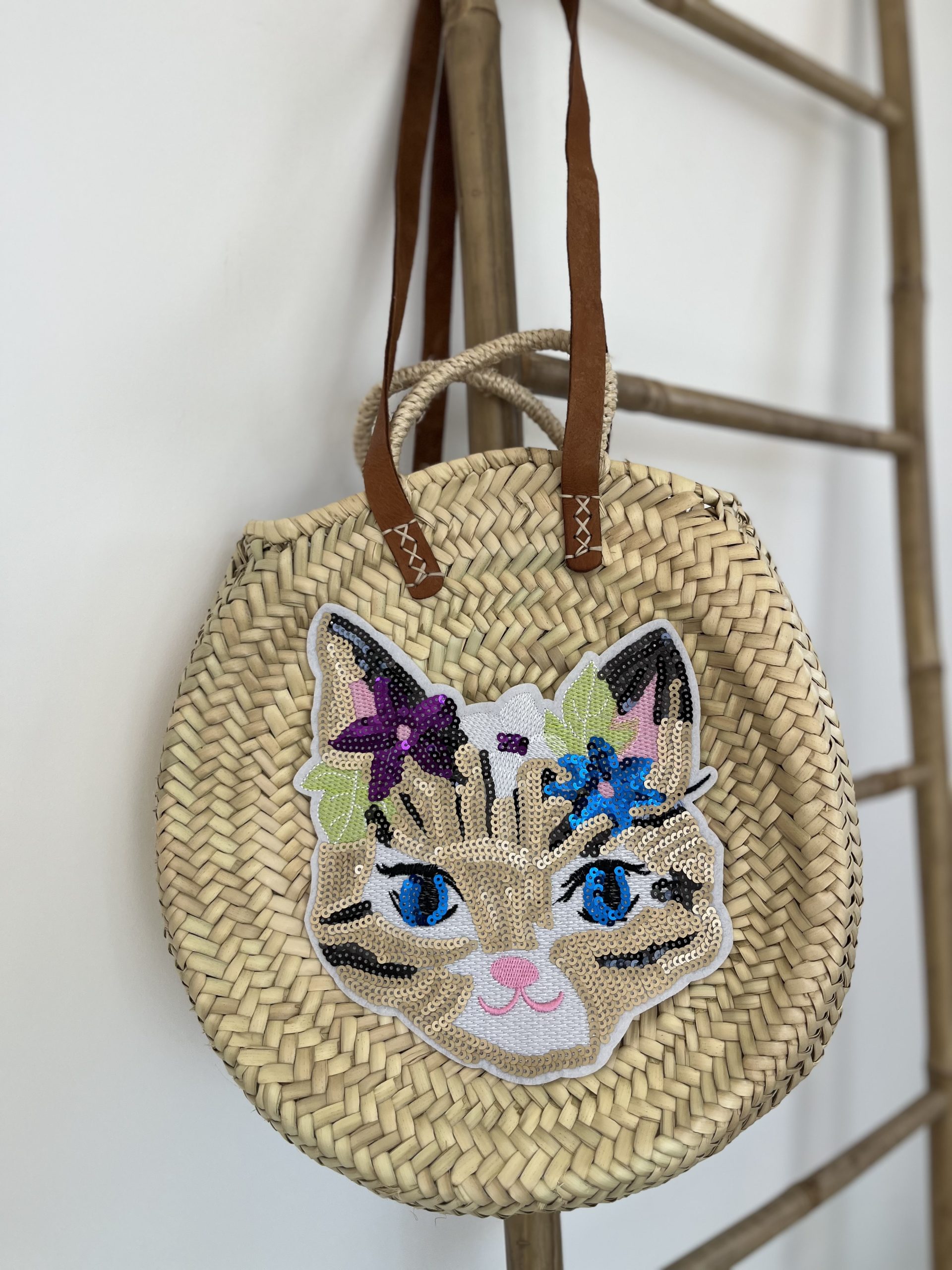 Panier rond FLORAL KITTY