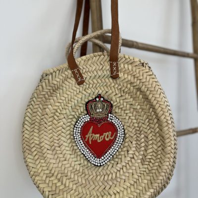 Panier rond RED LOVE