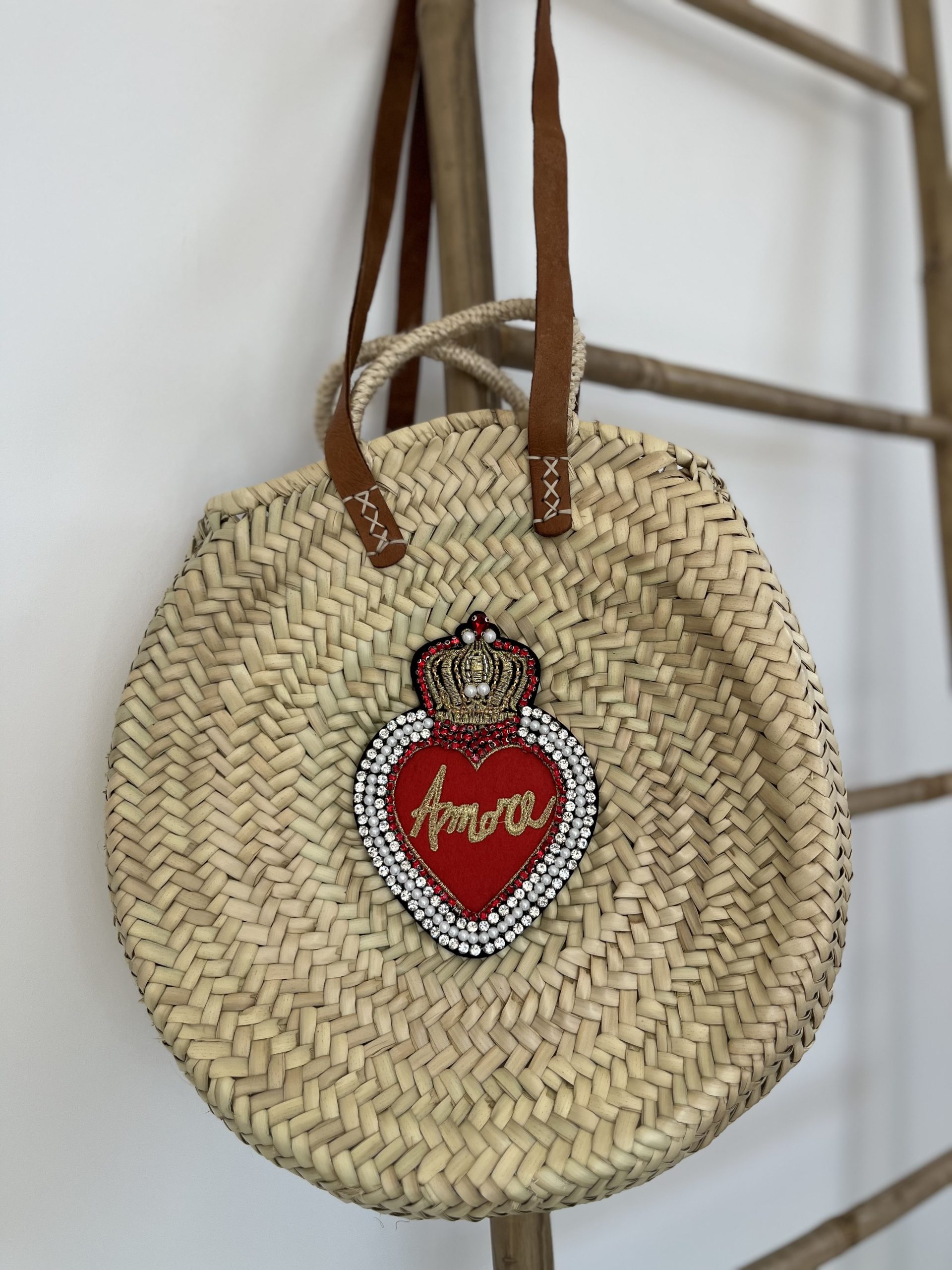 Panier rond RED LOVE