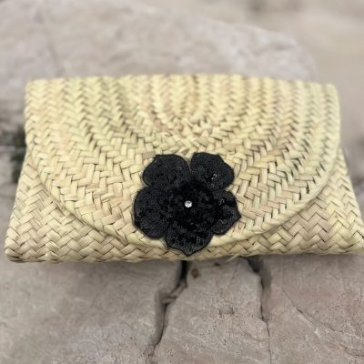 Pochette Soirée BLACK FLOWER