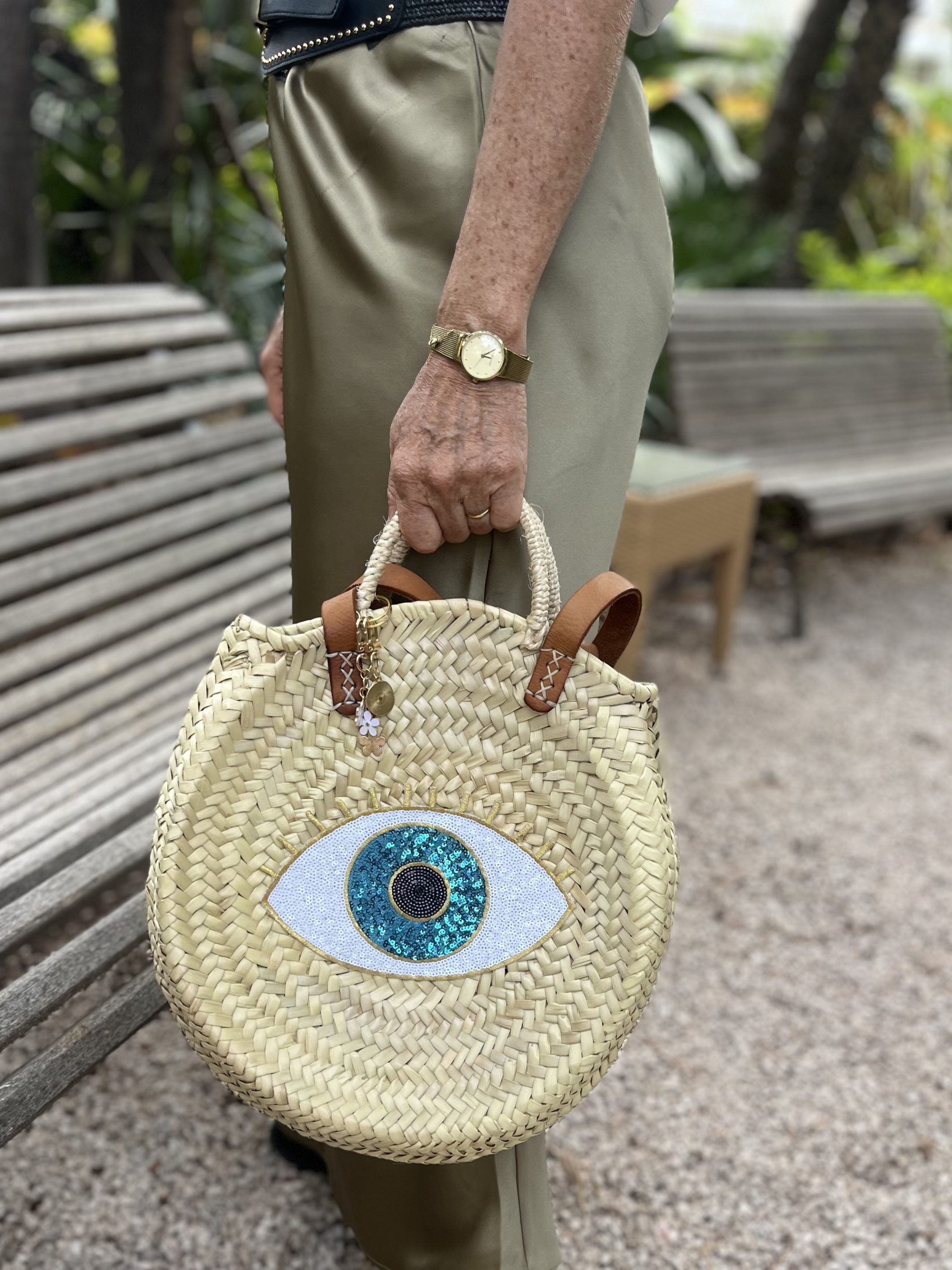 Panier rond OEIL GREC