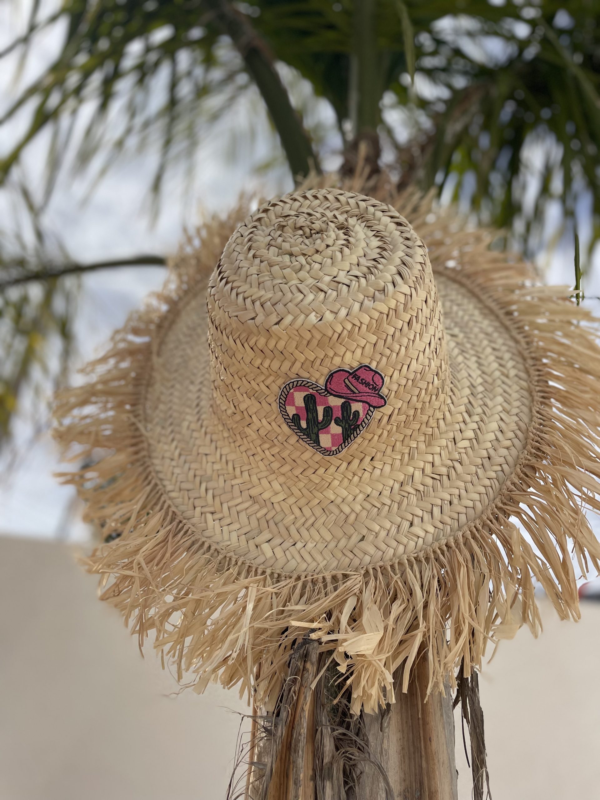 Chapeau à franges WESTERN ROSE – Image 3