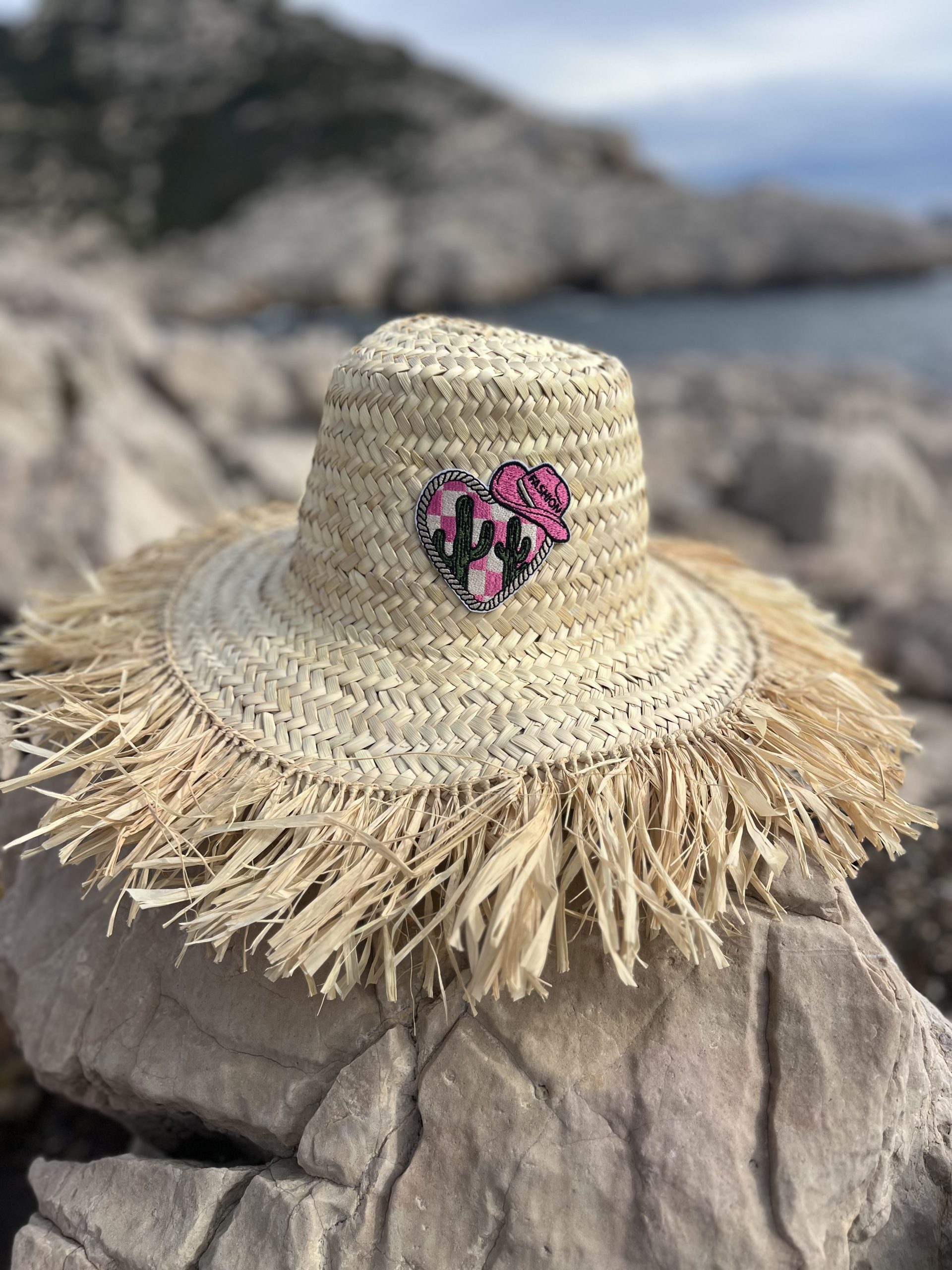 Chapeau à franges WESTERN ROSE – Image 2