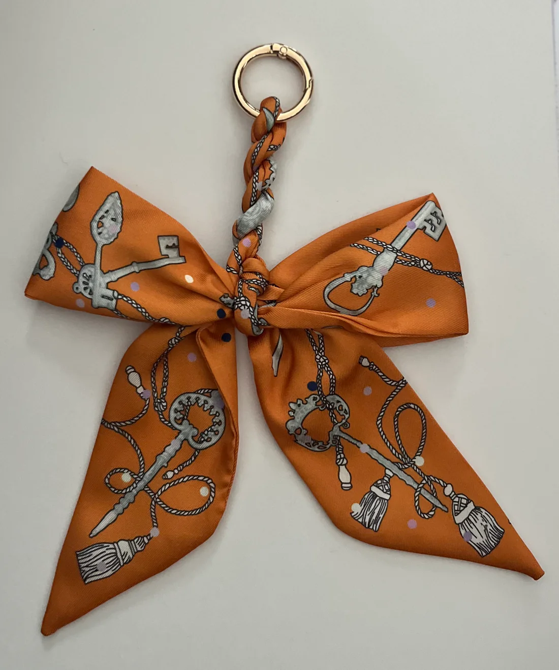 Bijou de Sac NŒUD Orange