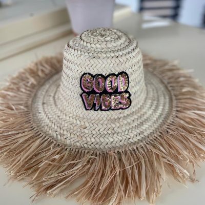 Chapeau à franges GOOD VIBES