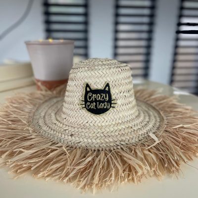 Chapeau à franges CRAZY CAT LADY