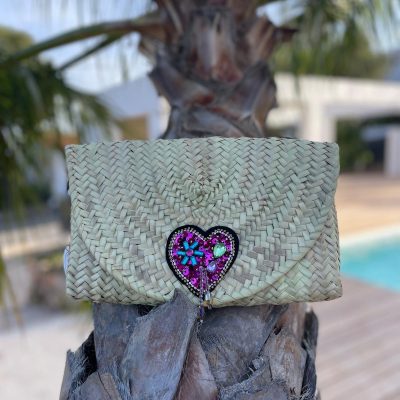 Pochette soirée COEUR SAPHIRA