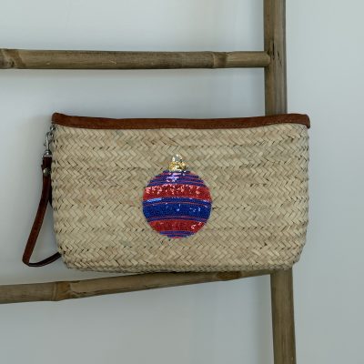 Pochette SANTA CHIC Bleue & Rouge