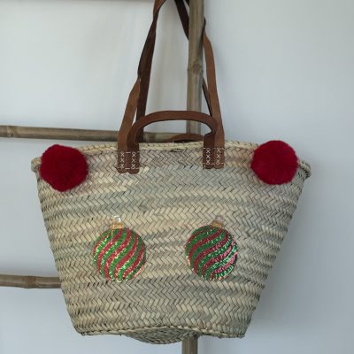 Cabas SANTA CHIC Rouge & Vert