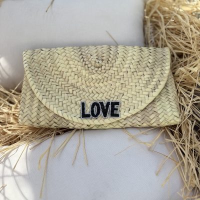 Pochette Soirée LOVE STRASS