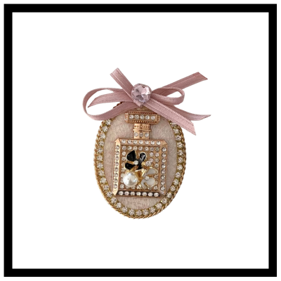 Broche PARFUM Rose