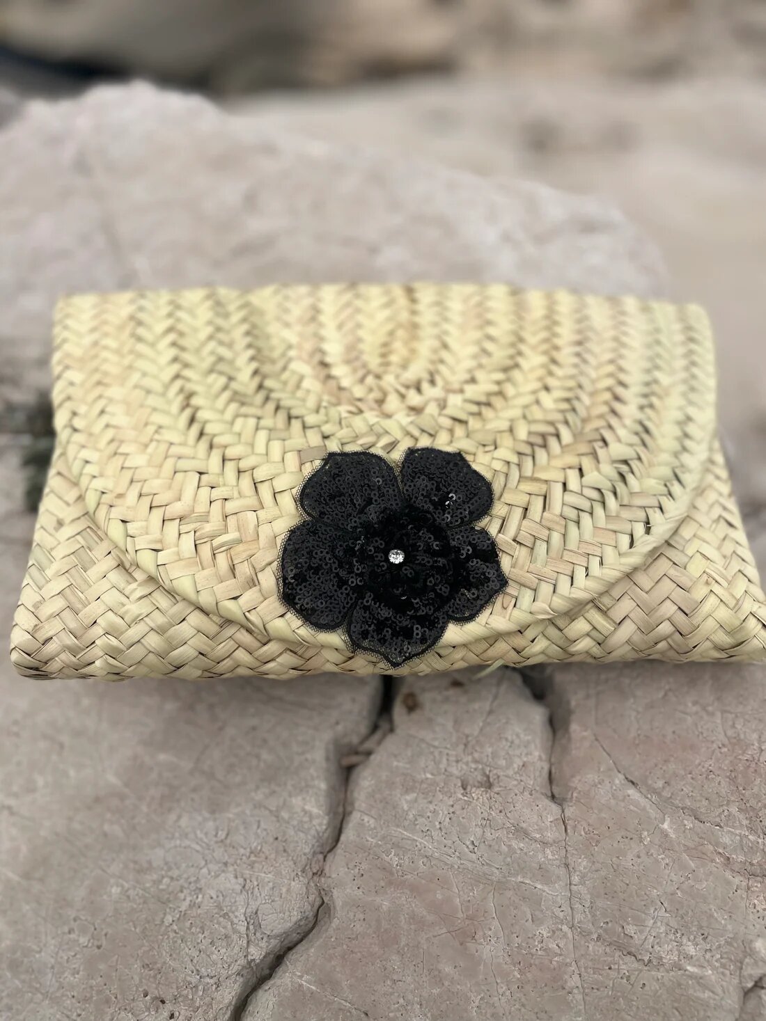 Pochette Soirée BLACK FLOWER