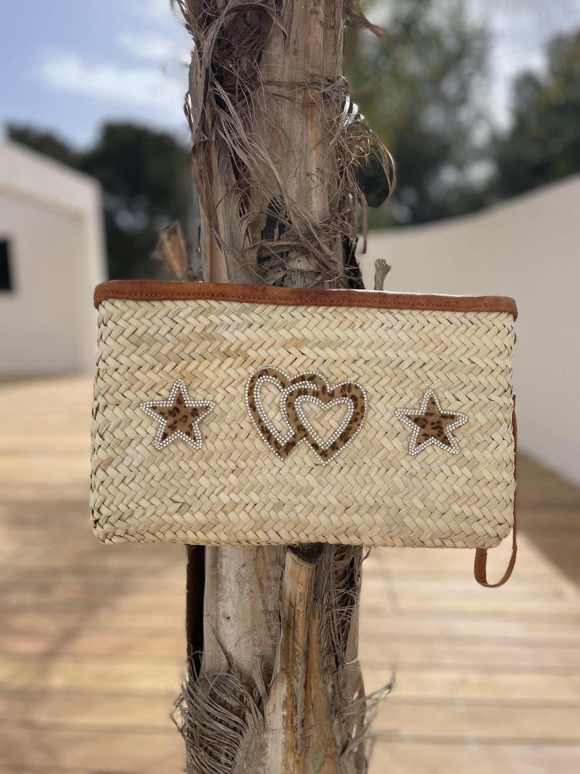 Pochette CŒUR LÉOPARD