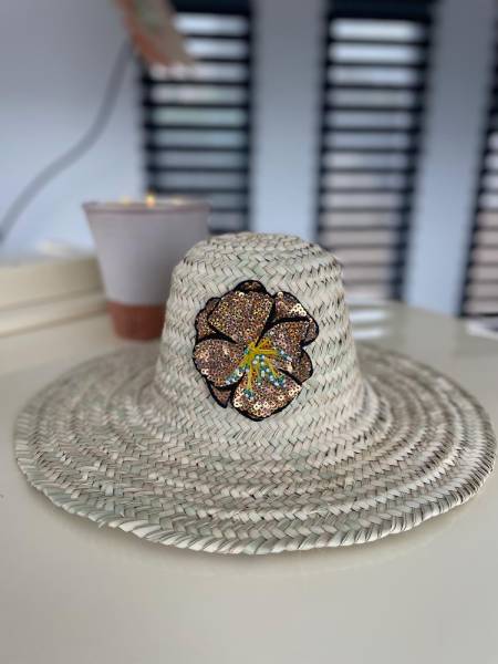Chapeau FLEUR PAILLETTES