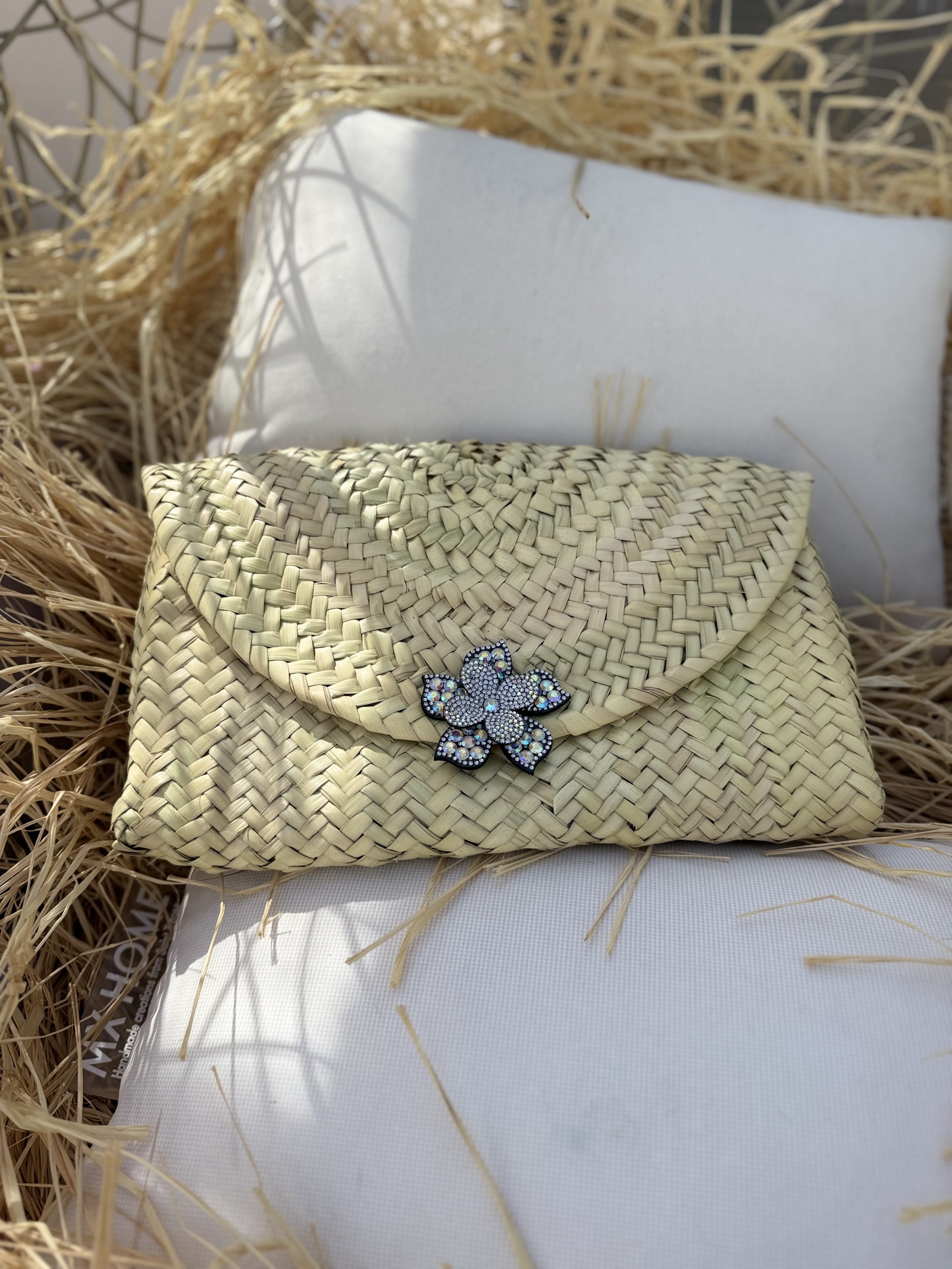 Pochette Soirée FLEUR STRASS